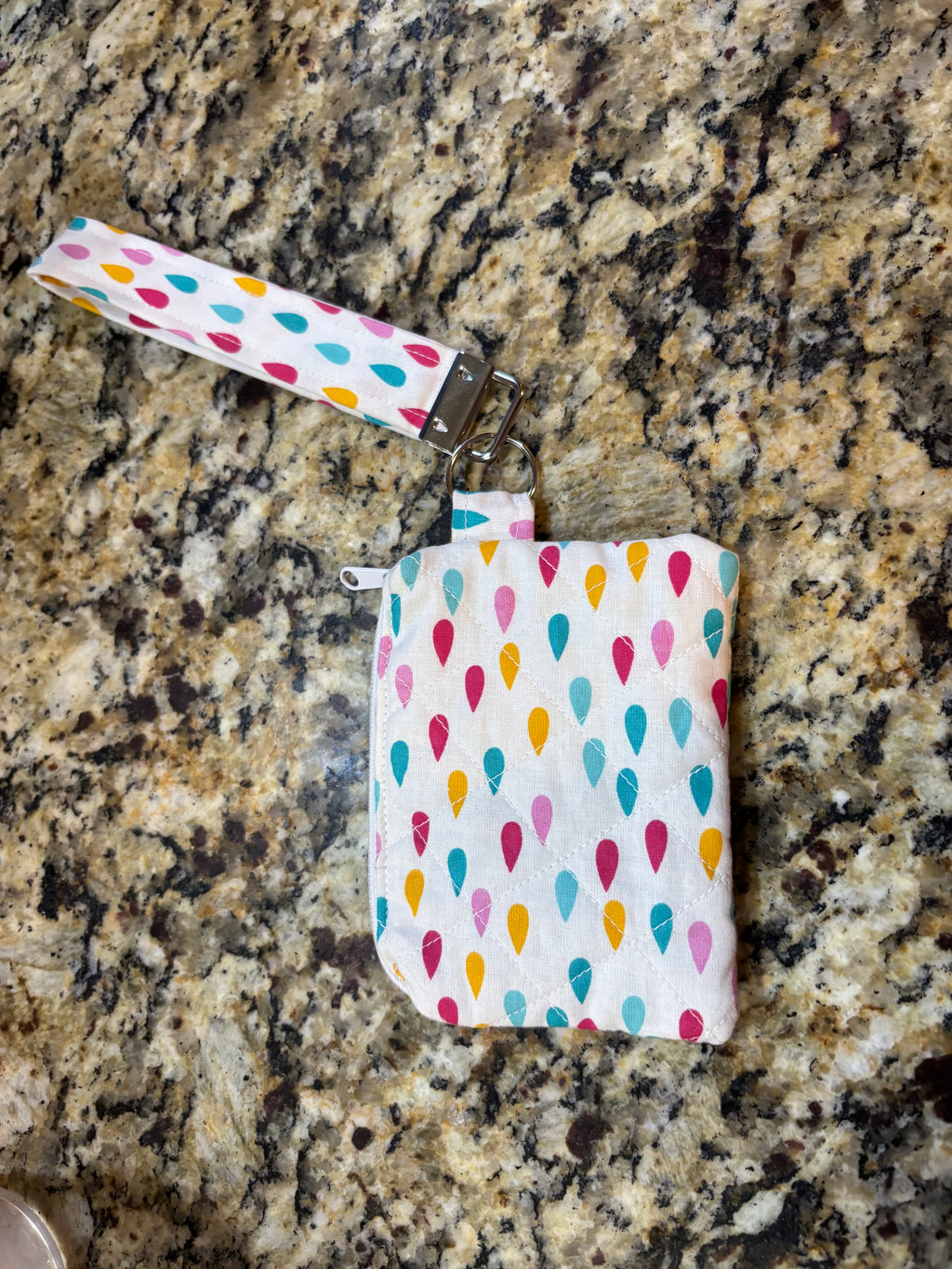 Multicolored Keychain Wallet |Wristlet